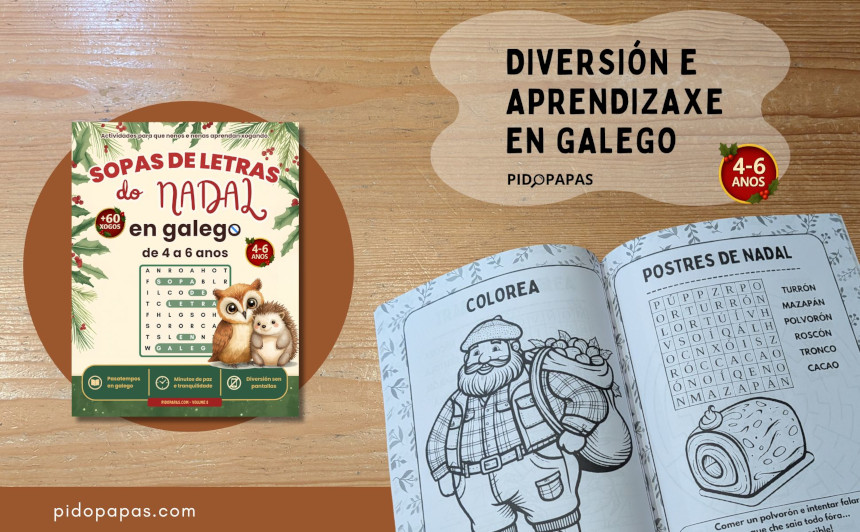 sopa de letras froitas en galego