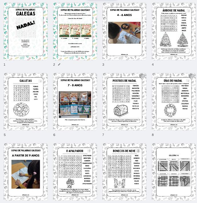 sopas de balde nadal paxinas