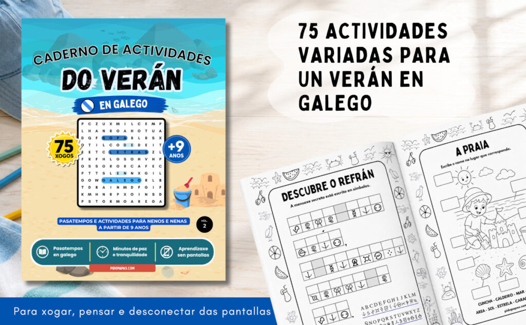 caderno actividades galego veran