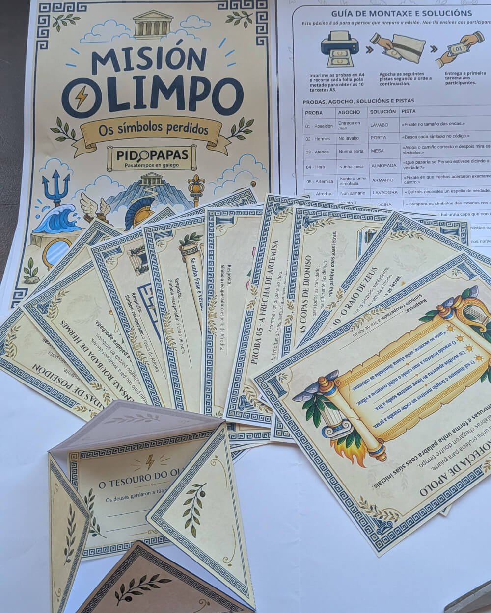 busqueda tesouro mision olimpo pidopapas completo