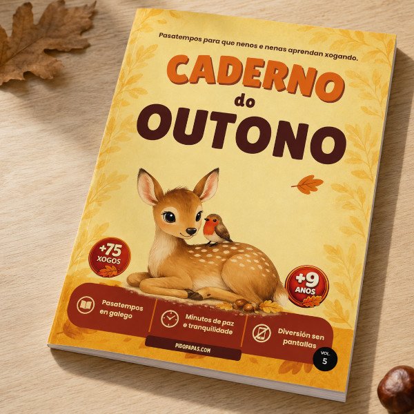 Caderno do outono a partir de 9 anos - pidopapas