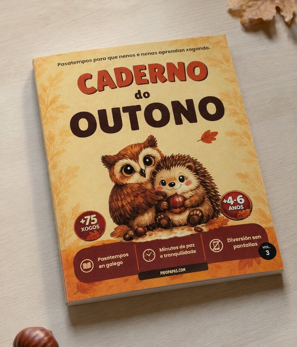 Caderno do outono de 4 a 6 anos - Pidopapas