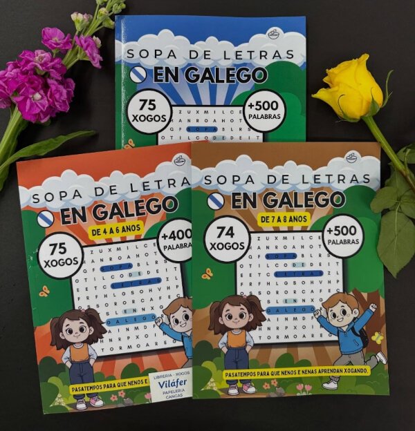 sopa de letras froitas en galego